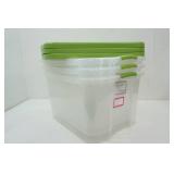 3 Large Totes with lids