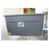 Sterilite 45 GAL tote on wheels with lid