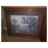 Pair of country cottage and landsca...