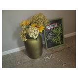 Framed Chalkboard style Rosemary wa...