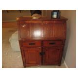 Hardwood Secretary Desk with built-...