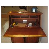 Hardwood Secretary Desk with built-...