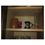 Variety of glassware, mugs and othe...
