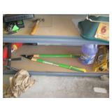 Contents of shelf including tools, ...