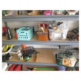 Contents of shelf including tools, ...