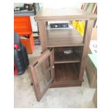 End table with drawers and electric...