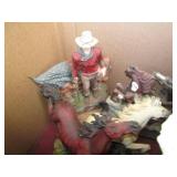 Lot of western horse and eagle them...