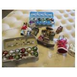 Assortment of Christmas ornaments a...