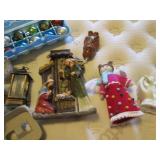 Assortment of Christmas ornaments a...