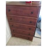 Darker Tone 5-drawer highboy dresse...