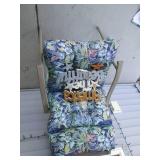 Metal framed patio chair with color...