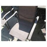 Metal Patio table with 3-matching c...