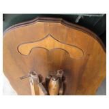 Vintage Hardwood Oblong end table w...