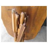Vintage Hardwood Oblong end table w...