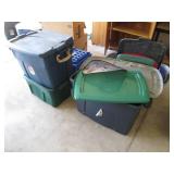 Crates and assorted size storage to...