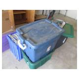 Crates and assorted size storage to...