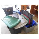 Crates and assorted size storage to...