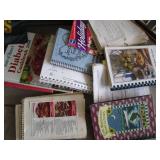 Lot of cookbooks and household item...