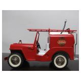Fantastic Condition Old Vintage TONKA Collection w/Original Box #5 - No. 425 Jeep Pumper - Red