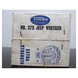 Fantastic Condition Old Vintage TONKA Collection w/Original Box #6 - No. 375 Jeep Wrecker - White