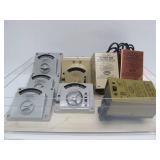 Box of Vintage AURORA Model Motoring Speed Controllers & Transformers