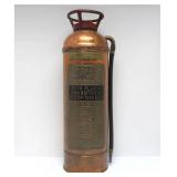 Very Nice Old Vintage Copper BUFFALO Fire Extinguisher