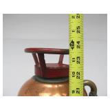 Very Nice Old Vintage Copper BUFFALO Fire Extinguisher