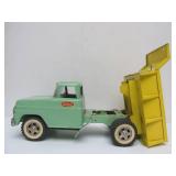 Fantastic Condition Old Vintage TONKA Collection w/Original Box #11 - No. 406 Dump Truck - Green & Yellow