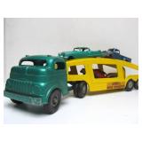 Nice Vintage Pressed Steel STRUCTO Auto Transport Truck w/3 Cars