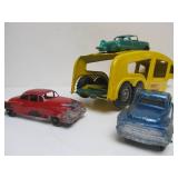 Nice Vintage Pressed Steel STRUCTO Auto Transport Truck w/3 Cars