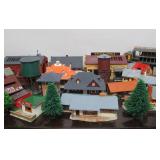 Great Lot of Vintage HO Scale Train Layout Buildings etc
