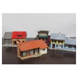 Great Lot of Vintage HO Scale Train Layout Buildings etc