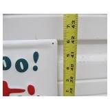 LARGE Vintage Style Embossed Metal MOUNTAIN DEW Advertising Soda Sign