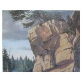 Framed Signed Numbered Wildlife Print w/Loons by Derk Hansen