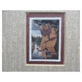 Framed Signed Numbered Wildlife Print w/Loons by Derk Hansen