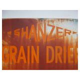 Large Vintage Heavy Steel Industrial/Farm Advertising Sign - Shanzer Grain Drier