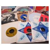LARGE Lot of Vinyl 45 Records w/Sleeves