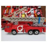 Large Group of Assorted Metal Diecast Fire Truckd