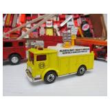 Large Group of Assorted Metal Diecast Fire Truckd