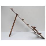 Antique Cast Iron General Store J-Shaped Rack Stand