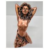 14" Copper Clad Nude Sculpture