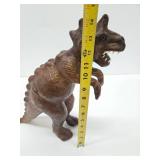 Very Cool Genuine Leather Tyrannosaurus Rex w/Glass Eyes - 14.5"