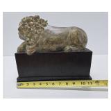 Excellent Large Carved Stone Lion of Lucerne Sculpture