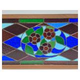 Very Nice Rectangular Stained Glass Window