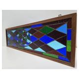 Very Nice Rectangular Stained Glass Window