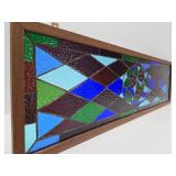 Very Nice Rectangular Stained Glass Window