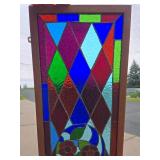 Very Nice Rectangular Stained Glass Window