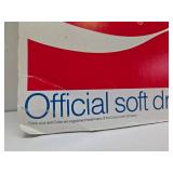 LARGE Vintage 1984 Coca Cola Advertising Display Signs - LA Olympics - Double Sided