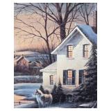 Framed Signed Print by Terry Redlin - "Together for the Season"