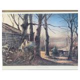 Framed Signed Print by Terry Redlin - "Closed for the Season"